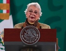 Olga Sánchez Cordero aseguró que el coordinador Ricardo Monreal está al tanto de su retiro. SUN/ARCHIVO
