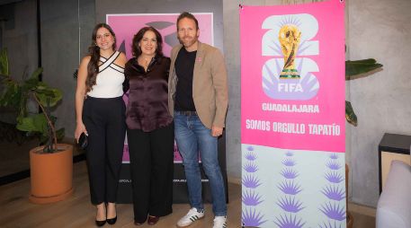 Montserrat Hidalgo, Olimpia Cabral y Andrés Labán. GENTE BIEN JALISCO / Revista del 5 de junio 2026