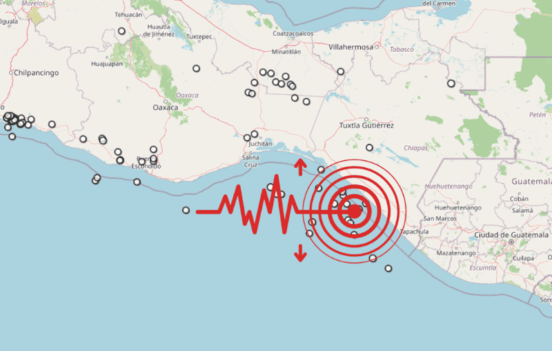 &nbsp;Sismo en Chiapas. ESPECIAL / SSN