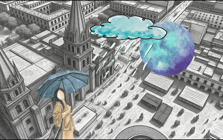 Se espera que la lluvia en  Guadalajara cese por completo entre las 11:00 y las 12:00 horas. EL INFORMADOR / ARCHIVO