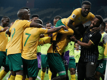 Sudáfrica aterrizó este martes 2 de junio en Pachuca, Hidalgo en donde la FIFA instaló su campamento base. AP/T. Hadebe.