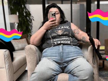 La influencer explicó que habló del tema con su terapeuta y con su pareja comenzó a sentirse más cómoda y libre respecto a la expresión de género de Iván. INSTAGRAM/@lafatshionista