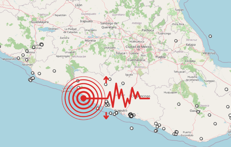 &nbsp;Sismo en Guerrero. ESPECIAL / SSN