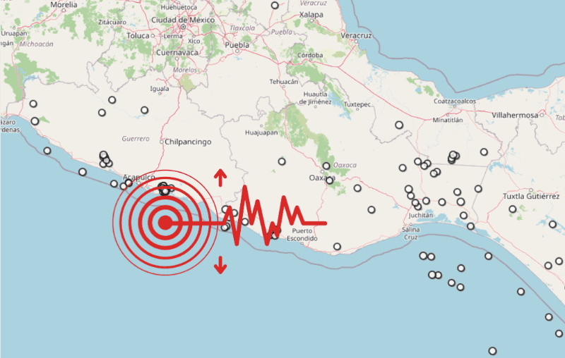 &nbsp;Sismo en Guerrero. ESPECIAL / SSN