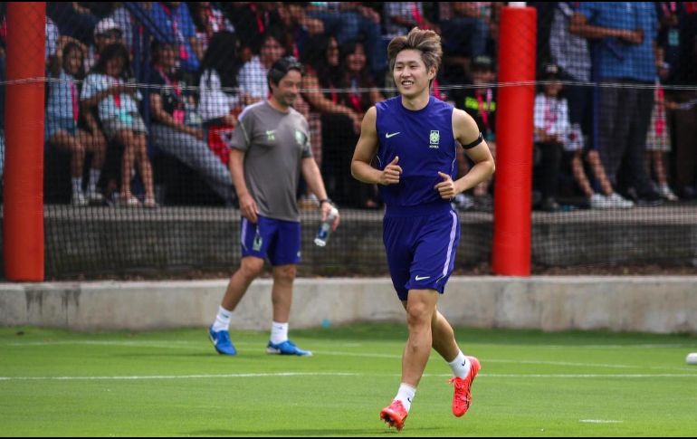 Son Heung-min, Kim Min-jae y Lee Kang-in despertaron la admiración de la afición tapatía. EL INFORMADOR/ A. NAVARRO.