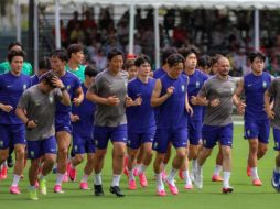 Son Heung-min, Kim Min-jae y Lee Kang-in despertaron la admiración de la afición tapatía. EL INFORMADOR/ A. NAVARRO.