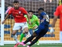 Endrick, recién ingresado al campo, marcó el gol de la victoria para la Canarinha. AP/D. Richard