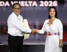 Roberto Sánchez y Keiko Fujimori. Los analistas anticipan que será una elección cerrada. EFE/P. Aguilar