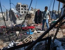 Imagen reciente de la Franja de Gaza tras los bombardeos israelíes. EFE/H. IMAD