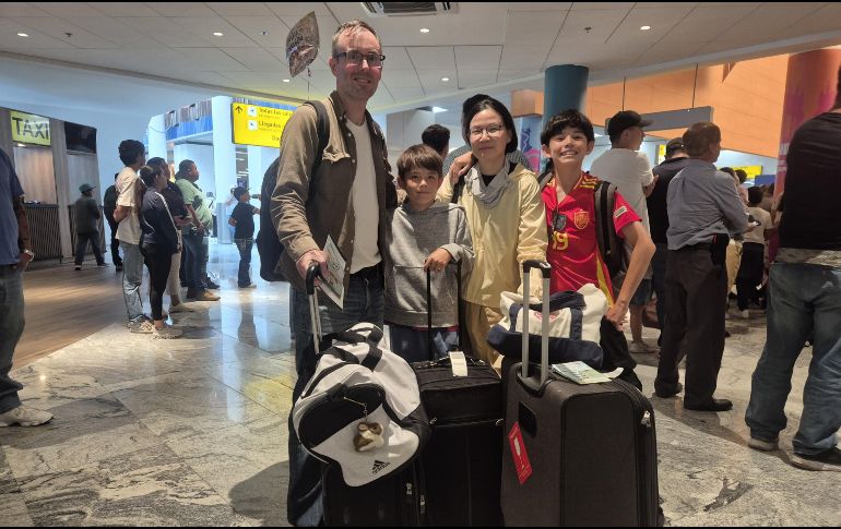 La familia de Christopher Hubbs, quienes viajaron desde San Francisco para disfrutar de distintos juegos de esta justa deportiva. EL INFORMADOR / R. BOBADILLA