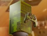 El modelo conmemorativo destaca por su acabado translúcido y almacenamiento de 1 TB. ESPECIAL/ XBOX.