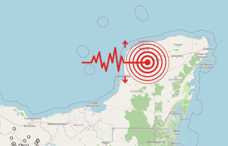 &nbsp;Sismo en Yucatán. ESPECIAL / SSN