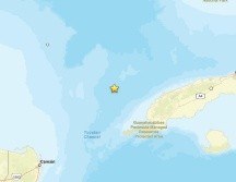 El Servicio Geológico de Estados Unidos informó que el sismo de hoy tuvo su epicentro a 118 kilómetros al oeste-noroeste de Mantua, Cuba, y una profundidad de 33 kilómetros. ESPECIAL / USGS