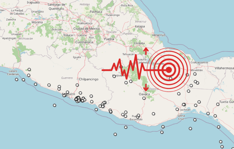 &nbsp;Sismo en Veracruz. ESPECIAL / SSN