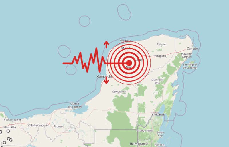&nbsp;Sismo en Yucatán. ESPECIAL / SSN