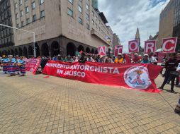 La avenida Juárez, desde Federalismo hasta Ramón Corona, permaneció cerrada durante las protestas. EL INFORMADOR