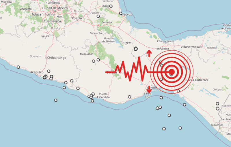 &nbsp;Sismo en Chiapas. ESPECIAL / SSN