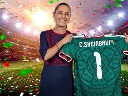 CLAUDIA SHEINBAUM. El torneo más importante del mundo no solo se juega en la cancha, sino también en la compleja arena política. ESPECIAL / SUN y CANVA