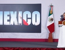 Esta semana, Sheinbaum puso en duda su asistencia al Fan Fest del Zócalo, en el centro de la ciudad, para ver el partido inaugural, pese a que anteriormente había asegurado que acudiría. EFE / S. Gutiérrez