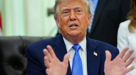 El presidente Trump responsabilizó a Irán de no haber firmado aún un acuerdo que ponga fin a la guerra que, según dijo, EU e Israel iniciaron el 28 de febrero, después de 