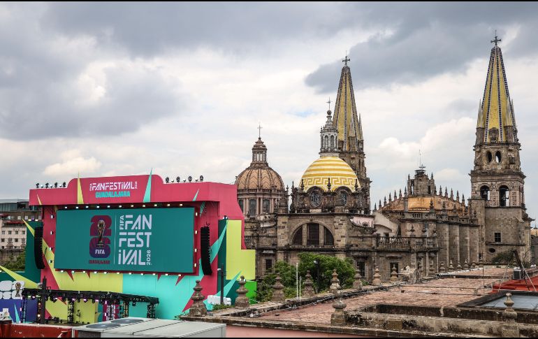 El FIFA Fan Festival instalado en la Plaza Liberación abrió oficialmente al público este pasado 11 de junio. EL INFORMADOR/ARCHIVO