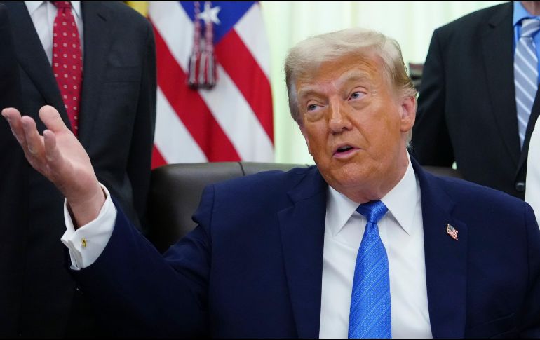 El presidente de Estados Unidos, Donald Trump, habla en el Despacho Oval de la Casa Blanca, el miercoles 10 de junio de 2026, en Washington. AP / ARCHIVO