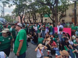 Cada espacio de la Plaza Liberación se llenó este jueves con la inauguración del Mundial 2026. EL INFORMADOR/ O. GONZÁLEZ