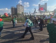 La Glorieta Minerva recibió a alrededor de dos mil aficionados tras el triunfo de la Selección Mexicana ante Sudáfrica. EL INFORMADOR / O. GONZÁLEZ