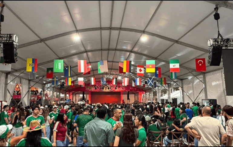 Plaza de las Américas se consolida como uno de los espacios más concurridos para seguir el Mundial 2026 en el AMG. EL INFORMADOR / A. GARCIA