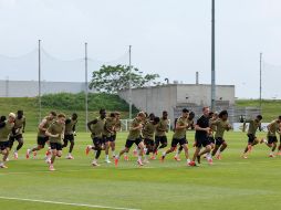 Jugadores de Canadá en una sesión de entrenamiento previa al partido de la fase de grupos ante Bosnia y Herzegovina. XINHUA/Y. Shu