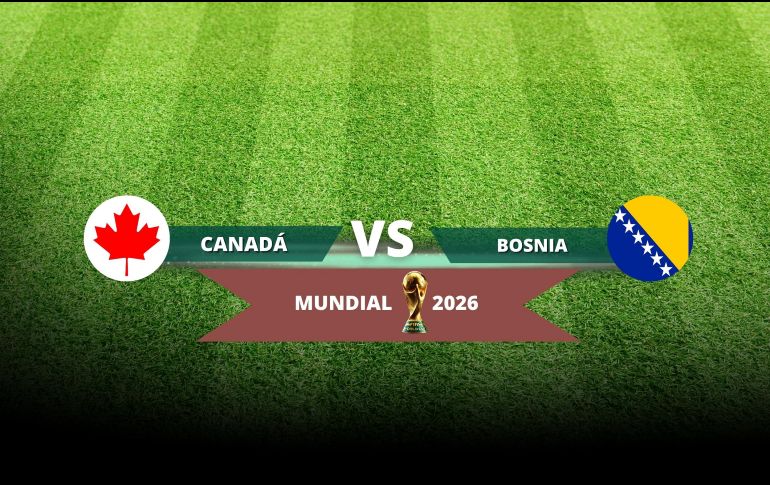 El partido entre Canadá y Bosnia y Herzegovina corresponde a la primera jornada del Grupo B de la Copa Mundial 2026. ESPECIAL / CANVA