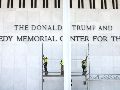 El Centro Kennedy ya había eliminado el lunes pasado el nombre de Trump de su página web. EFE / J. Scalzo