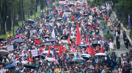 Los manifestantes se retiraron a sus campamentos luego de realizar varios bloqueos en la CDMX este viernes. SUN/S. Cadena