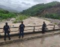La crecida de un río fue la causa del fallecimiento de una persona en Oaxaca debido a las fuertes lluvias de "Boris". SUN/ESPECIAL