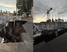 Se abrió nuevamente  un socavón en la lateral de López Mateos en la Colonia La Calma. ESPECIAL