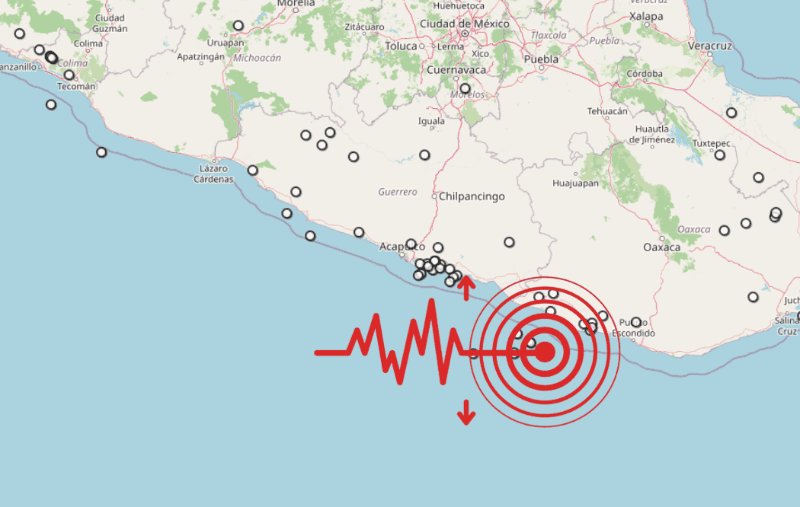 &nbsp;Sismo en Oaxaca. ESPECIAL / SSN