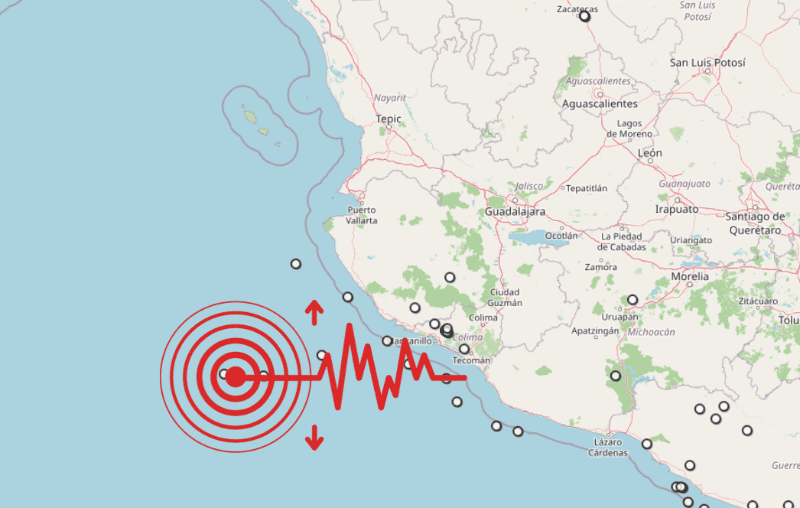 &nbsp;Sismo en Jalisco. ESPECIAL / SSN