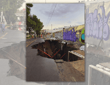 Un megasocavón de 25 metros de largo y 10 de profundidad devoró los carriles laterales de la transitada Avenida López Mateos. X / @siapagdl