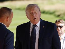 Trump afirmó que no considera necesaria una amplia ayuda extranjera para garantizar la seguridad del estrecho de Ormuz. EFE/Y. Valat