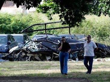 Un error humano podría haber provocado la colisión entre los dos helicópteros que dejó un saldo de seis muertos, entre ellos Oliver Tree y Gaspar Prim Díaz  AP/Bruna Prado