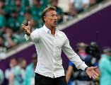 Hervé Renard en el partido de Qatar 2022 donde Arabia Saudita venció a Argentina . AP/N. Pisarenko