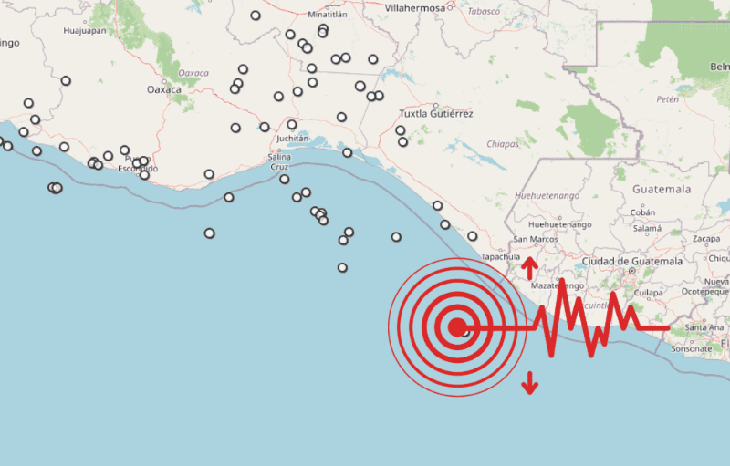 &nbsp;Sismo en Chiapas. ESPECIAL / SSN