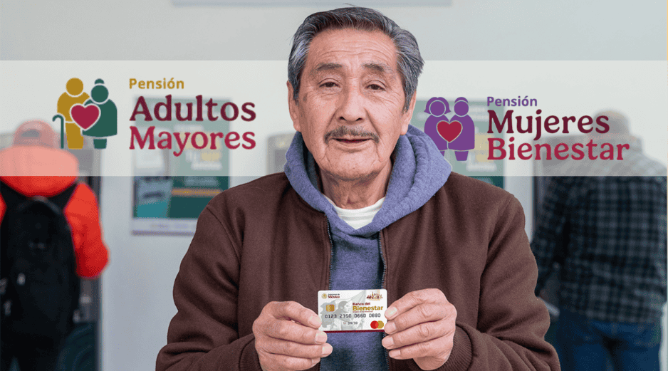 Este año, la pensión para adultos mayores otorga un monto de 6 mil 400 pesos bimestrales, mientras que el programa dirigido a mujeres entrega 3 mil 100 pesos. ESPECIAL/Banco del Bienestar