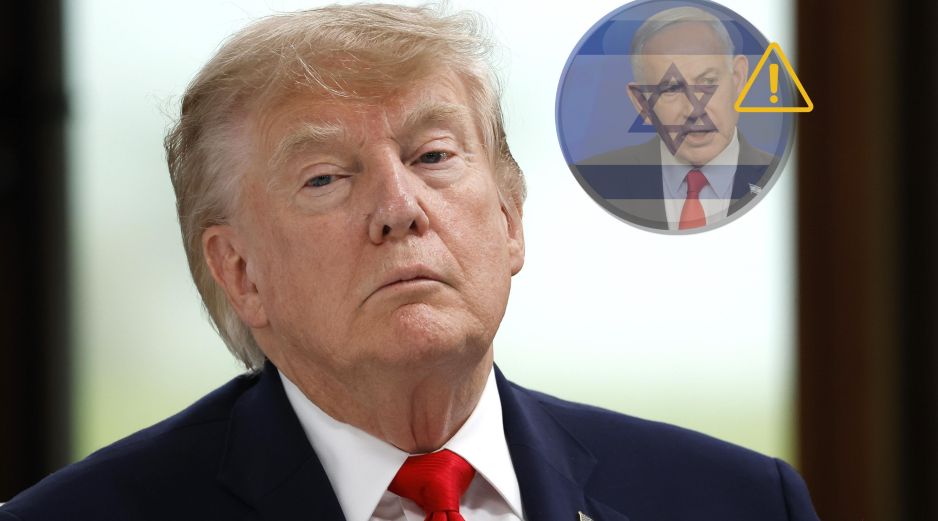 Trump en el G7 donde fue cuestionado por varios temas relacionados a la guerra con Irán. EFE / EPA / YOAN VALAT