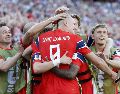 Noruega venció 4-1 a Irak con un doblete de Erling Haaland en la Fecha 1 del Grupo I. EFE/ G. M. COOPER.