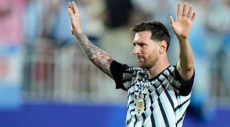 Messi anotó su gol 16 en Copas del Mundo e igualó la marca de Miroslav Klose. AP/C. Riedel