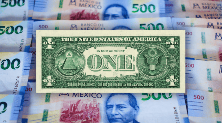 En las ventanillas de los principales bancos comerciales, la divisa norteamericana se ofrece a la venta en un rango cercano a los 17.60 pesos. La compra se ubica alrededor de los 16.61 pesos. ESPECIAL / CANVA