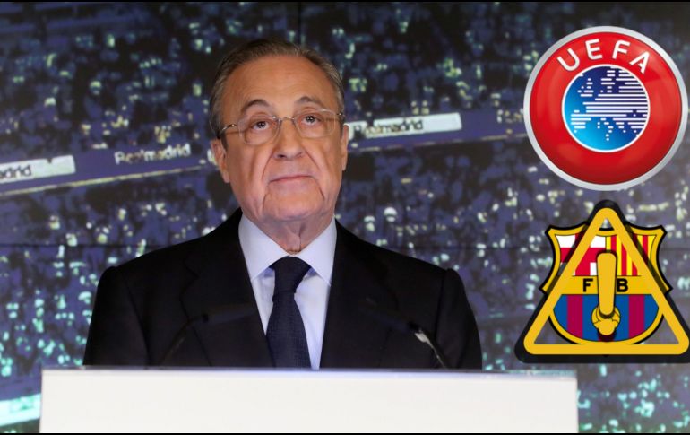 Florentino Pérez y el Real Madrid arremeten contra el Barca en la UEFA por el 