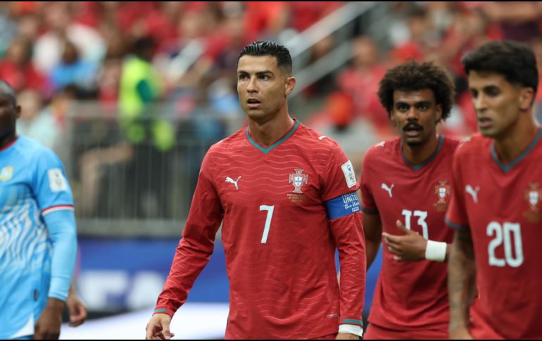 Cristiano Ronaldo debutó sin goles ante la República Democrática del Congo en su sexto Mundial. EFE / C. Ramírez