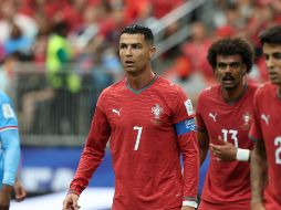 Cristiano Ronaldo debutó sin goles ante la República Democrática del Congo en su sexto Mundial. EFE / C. Ramírez